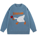 PopFlying Unique Knitted Sweater Flocked Goose